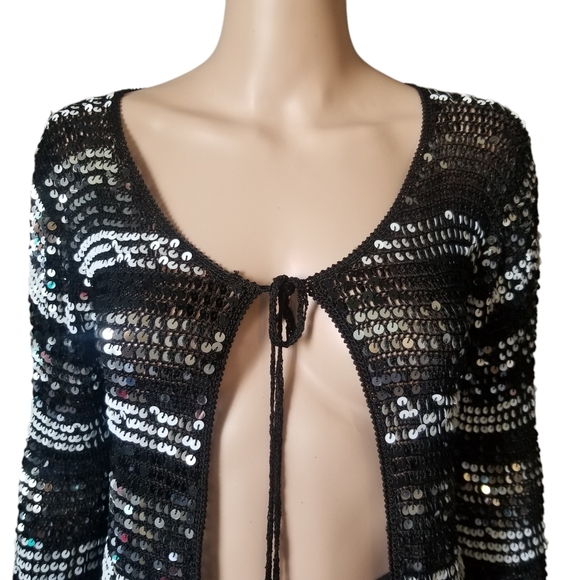 Vintage Valenti Sequin Cardigan - Picture 2 of 7